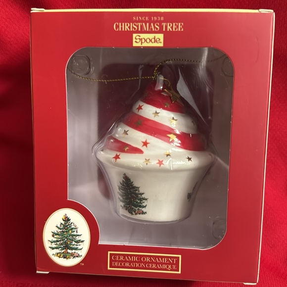 Spode Cupcake Christmas Ornament - NIB - Picture 4 of 7